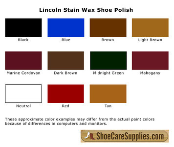 Kiwi Cordovan Shoe Polish Color Chart